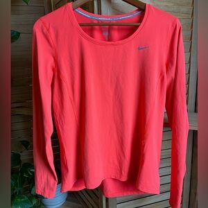 Nike Orang Long Sleeve Performance Top